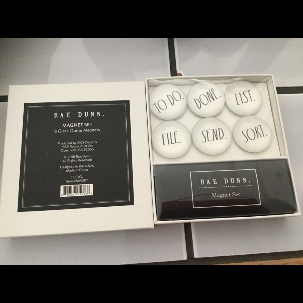 Rae Dunn glass Magnets